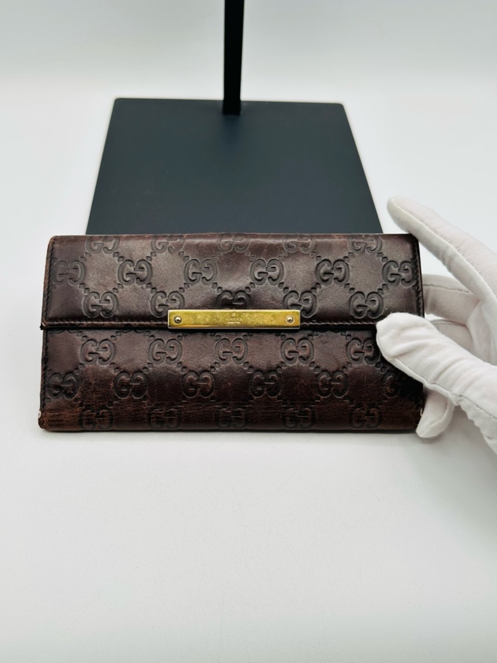 Gucci Long Guccissima Flap Wallet